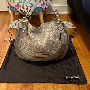 Coach Kristin Large Woven Leather
